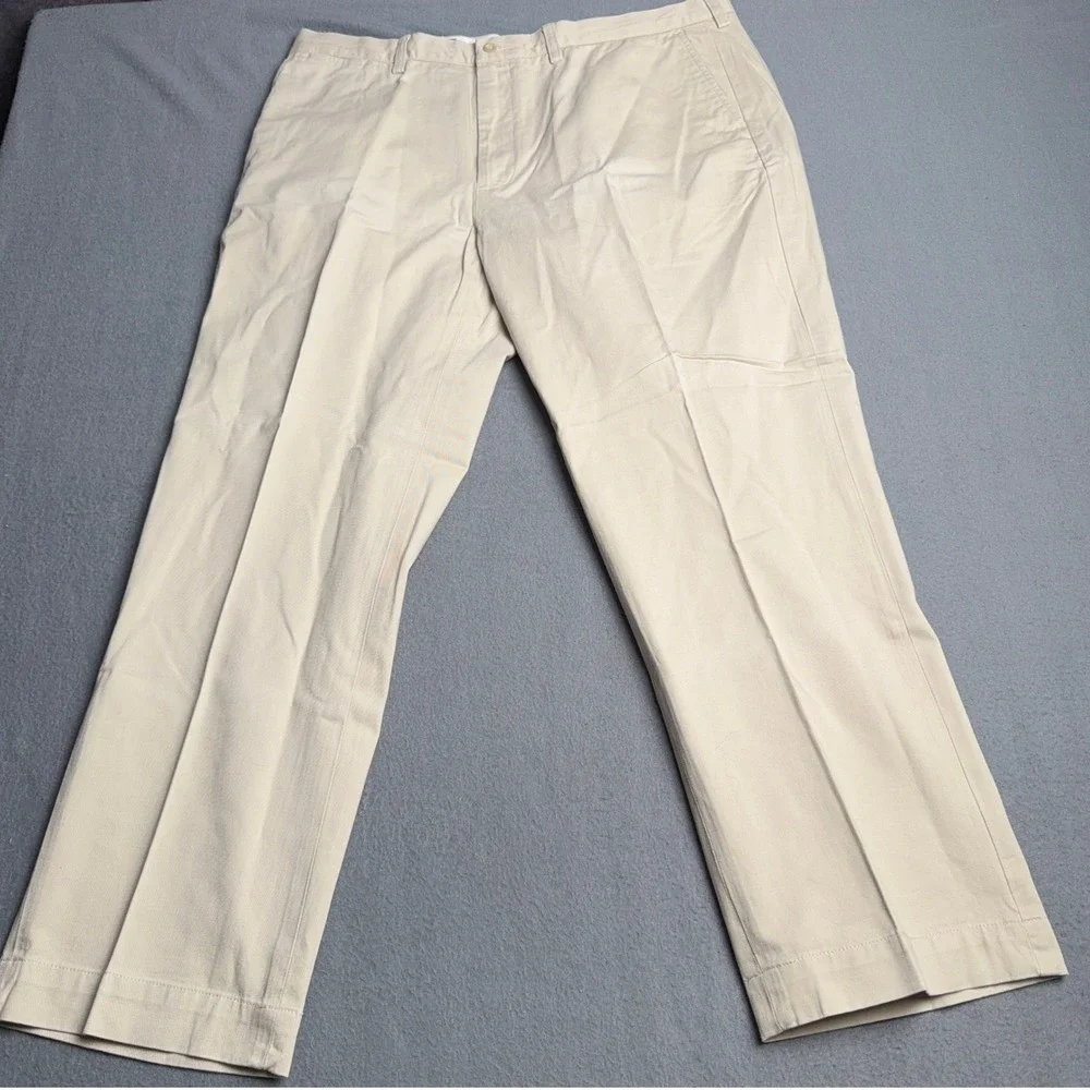 Polo Ralph Lauren Preston Pant Mens 40x30 Khaki Tan Cotton Chino Straight Leg